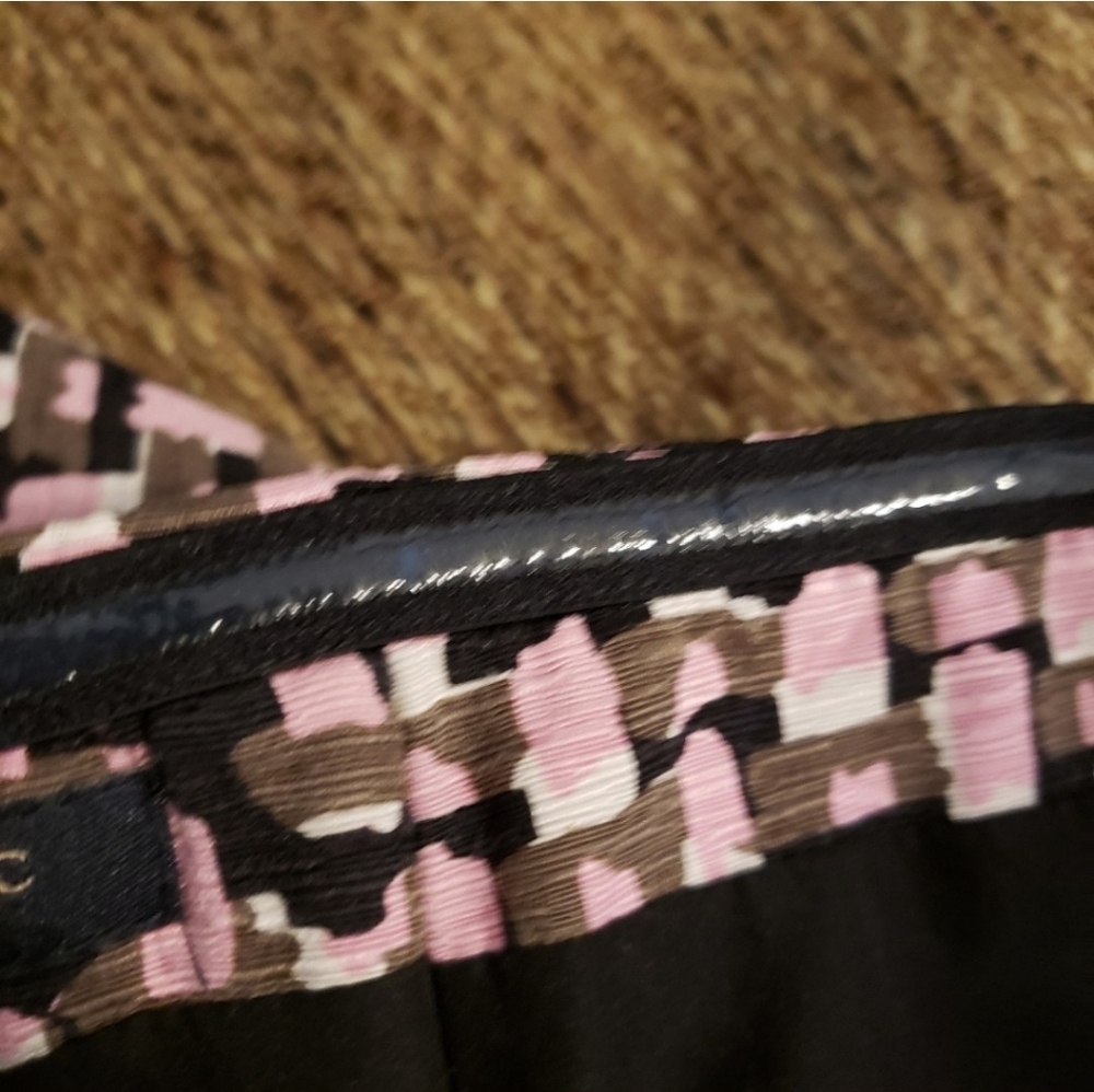 Banana Republic Strapless Dress Houndstooth Faux Wrap Mini Silk Y2K Prom Summer - Picture 11 of 13
